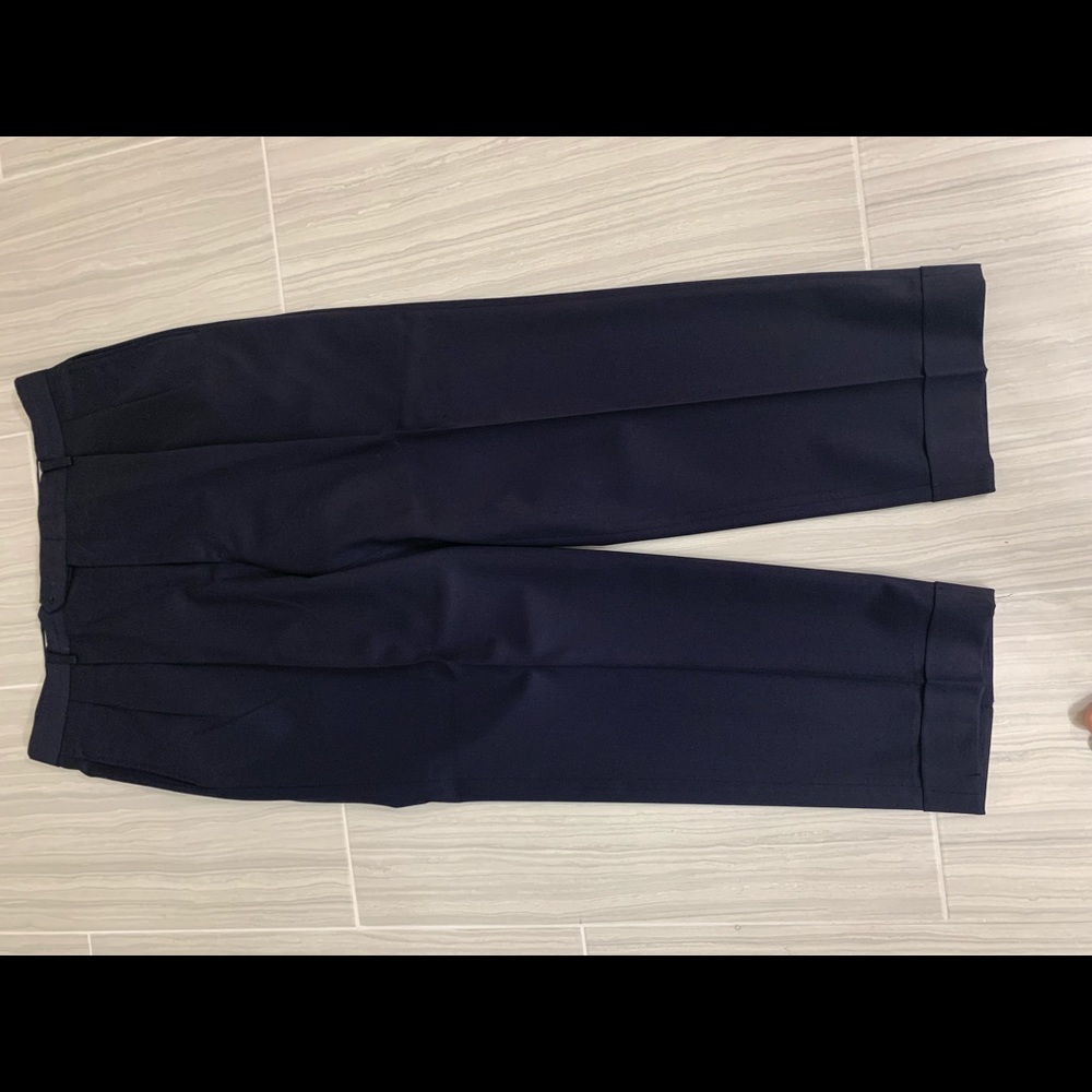 Albert Nipon 3 Bottom Navy Blue 2 Piece Suit - image 4